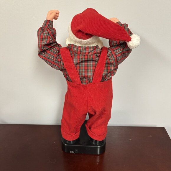 90s Animated Musical Dancing Singing Santa Claus Christmas Decoration Works 18” - Picture 6 of 16